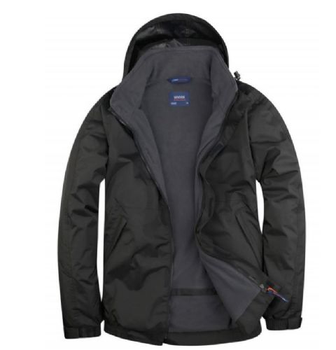 CYPHER Embroidered Outdoor Jacket (XS, BLACK-GREY)